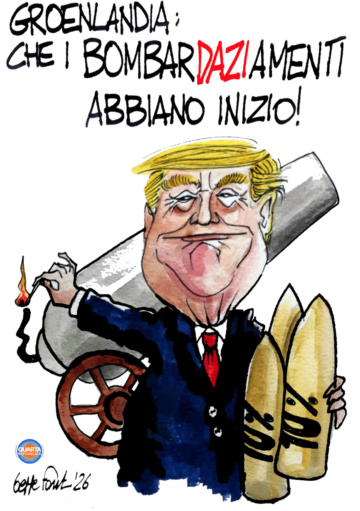 Sedute Satiriche di Beppe Fantin - Vignetta del 23/01/2026