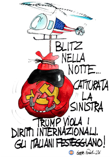Sedute Satiriche di Beppe Fantin - Vignetta del 10/01/2026