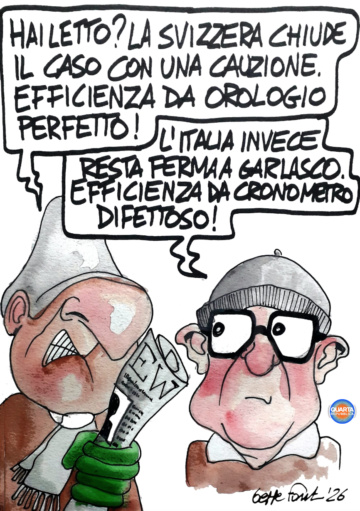 Sedute Satiriche di Beppe Fantin - Vignetta del 31/01/2026