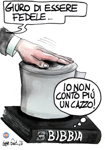 Sedute Satiriche di Beppe Fantin - Vignetta del 11/01/2026