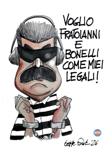 Sedute Satiriche di Beppe Fantin - Vignetta del 12/01/2026
