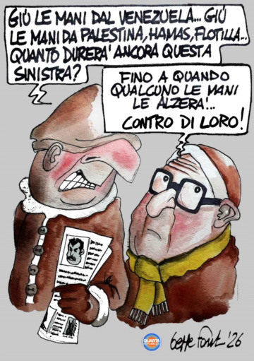 Sedute Satiriche di Beppe Fantin - Vignetta del 14/01/2026