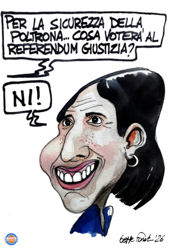 Sedute Satiriche di Beppe Fantin - Vignetta del 15/01/2026