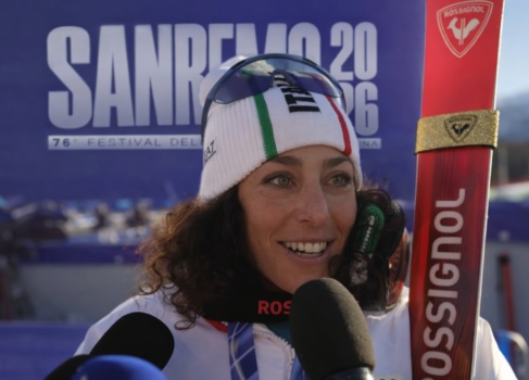 Federica Brignone a Sanremo