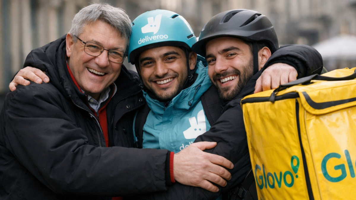 deliveroo glovo landini