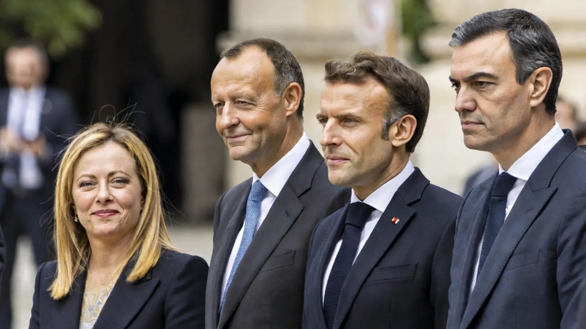 europa meloni merz macron sanchez
