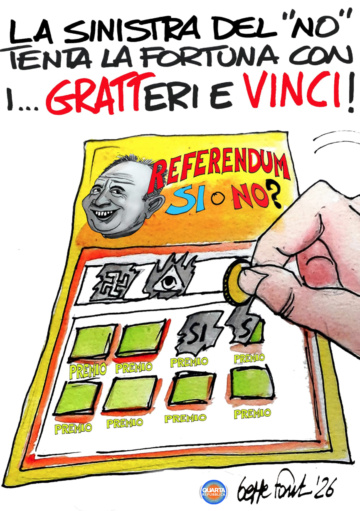 Sedute Satiriche di Beppe Fantin - Vignetta del 22/02/2026