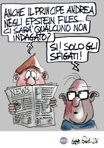 Sedute Satiriche di Beppe Fantin - Vignetta del 27/02/2026