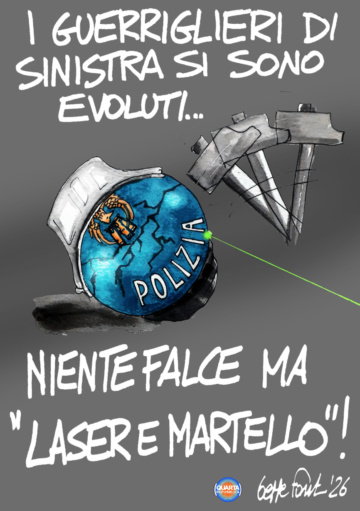 Sedute Satiriche di Beppe Fantin - Vignetta del 09/02/2026