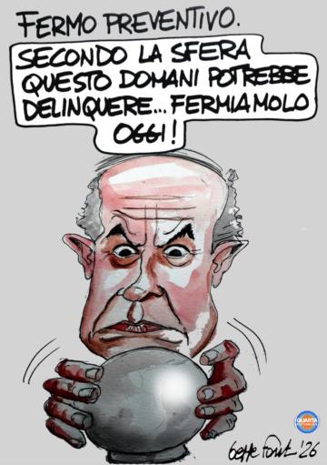 Sedute Satiriche di Beppe Fantin - Vignetta del 16/02/2026