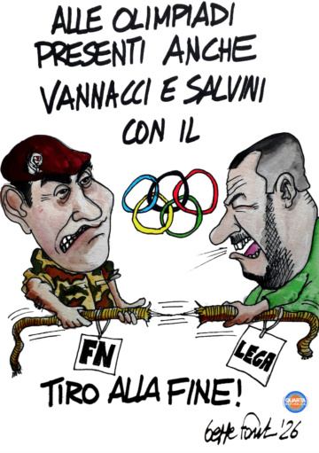 Sedute Satiriche di Beppe Fantin - Vignetta del 18/02/2026