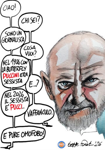 Sedute Satiriche di Beppe Fantin - Vignetta del 20/02/2026