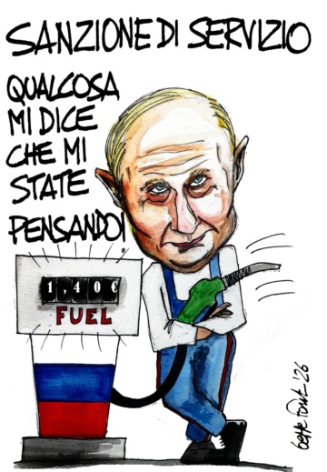 Sedute Satiriche di Beppe Fantin - Vignetta del 14/03/2026
