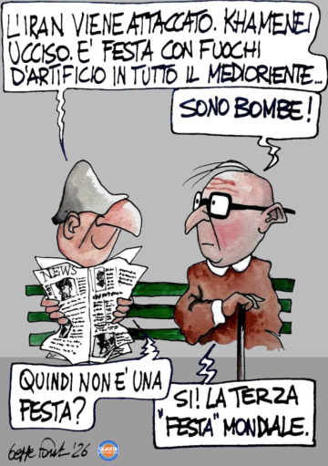 Sedute Satiriche di Beppe Fantin - Vignetta del 03/03/2026