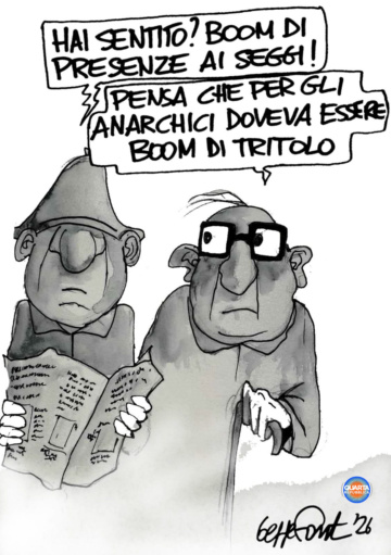 Sedute Satiriche di Beppe Fantin - Vignetta del 24/03/2026