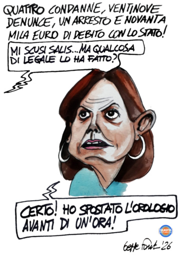 Sedute Satiriche di Beppe Fantin - Vignetta del 31/03/2026