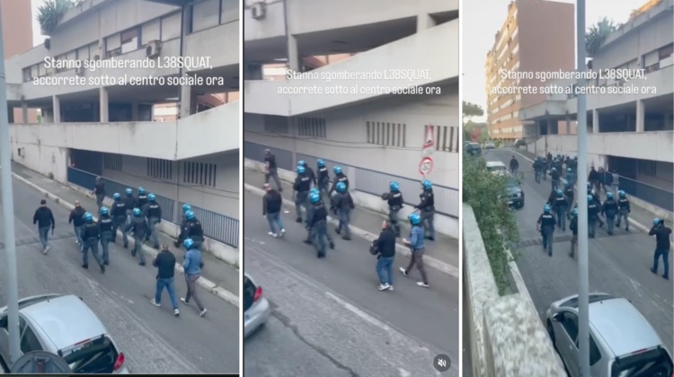 Fuori un altro, blitz della Celere: si sgombera il Lau38 okkupato