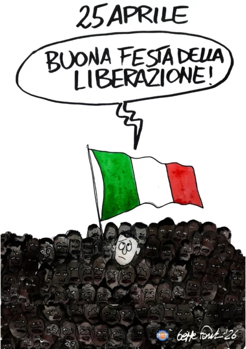 Sedute Satiriche di Beppe Fantin - Vignetta del 25/04/2026
