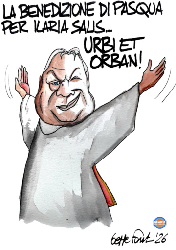 Sedute Satiriche di Beppe Fantin - Vignetta del 01/04/2026