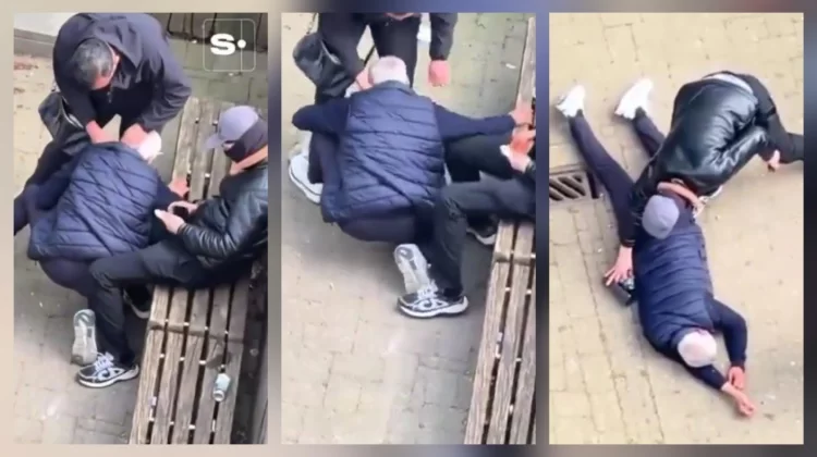 Orrore in pieno giorno, il video choc: anziano strangolato vicino ai bambini