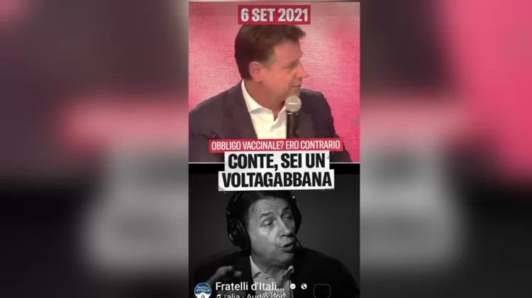 Non ci credo: il “voltagabbana” Conte dice che era contro l’obbligo vaccinale