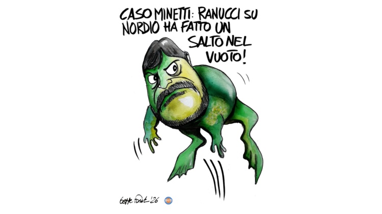 Salto nel vuoto - Vignetta del 11/05/2026