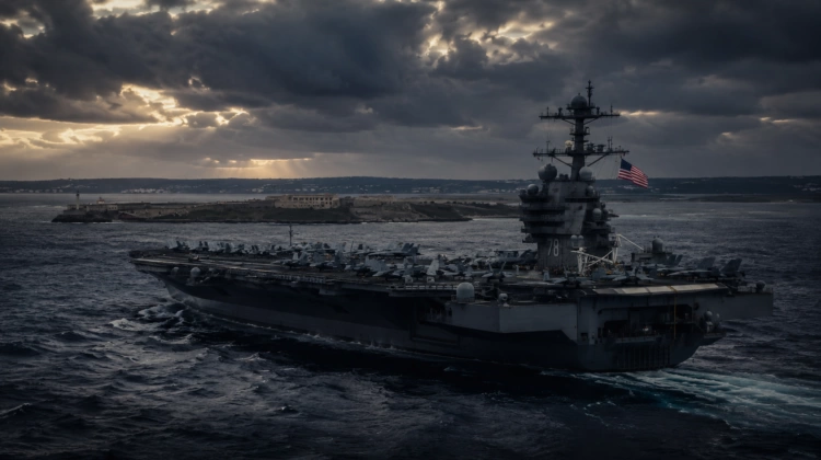 La portaerei Nimitz schierata nei Caraibi: pressione Usa su Cuba