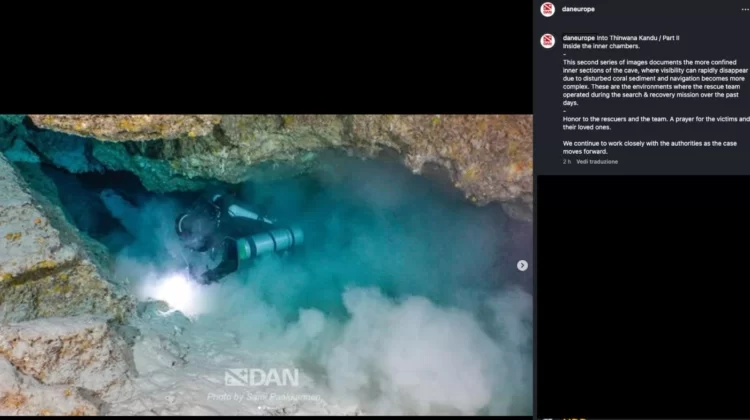 Maldive, il cunicolo e la sabbia: ecco le foto della grotta dove sono morti di sub