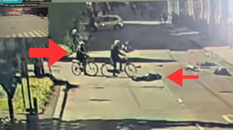 Quel tizio in bici, che filma tutto e va via