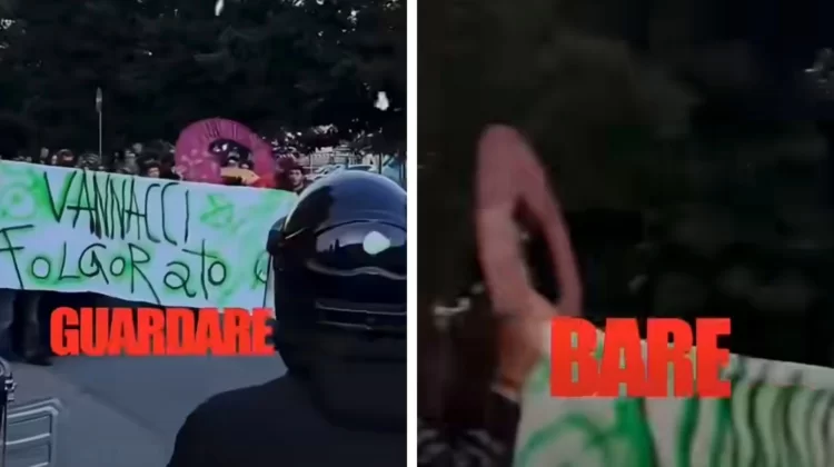 L’insulto antifà ai poliziotti: “L’unico Tricolore che ci piace è sulle vostre bare”