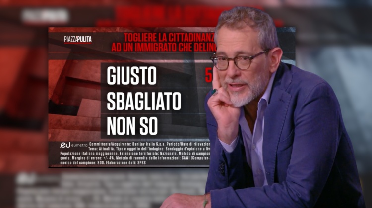 “È giusto togliere la cittadinanza agli immigrati?”. Gelo a La7 per il sondaggio su Modena