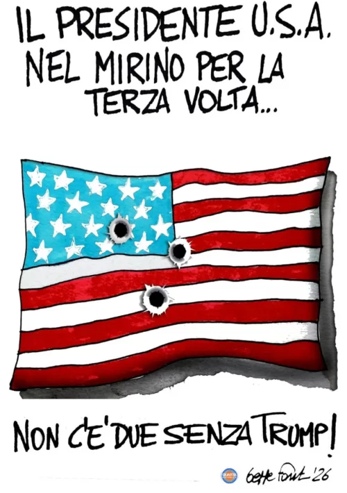 Nel mirino - Vignetta del 05/05/2026 - Sedute Satiriche di Beppe Fantin
