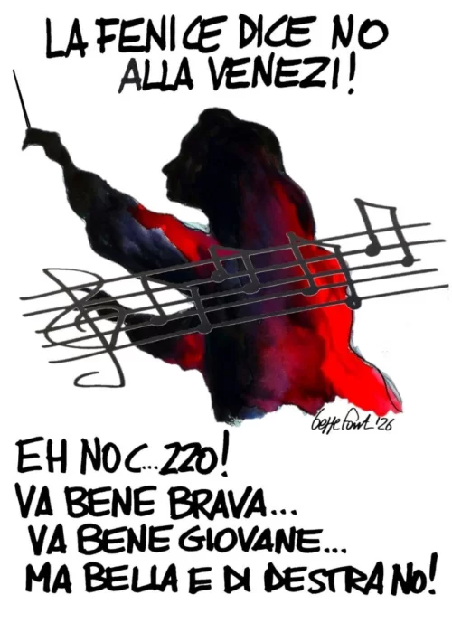Talento non ammesso - Vignetta del 07/05/2026 - Sedute Satiriche di Beppe Fantin