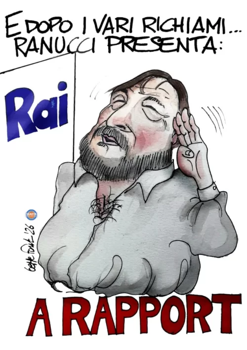 La Rai chiama - Vignetta del 13/05/2026 - Sedute Satiriche di Beppe Fantin
