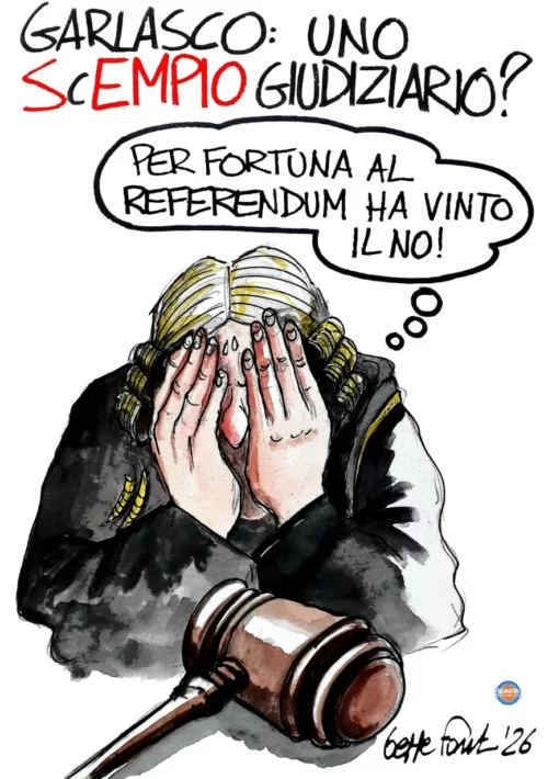 Il caso infinito - Vignetta del 10/05/2026 - Sedute Satiriche di Beppe Fantin