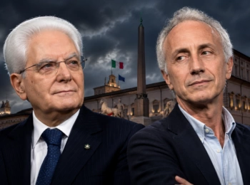 Marco Travaglio e Sergio Mattarella