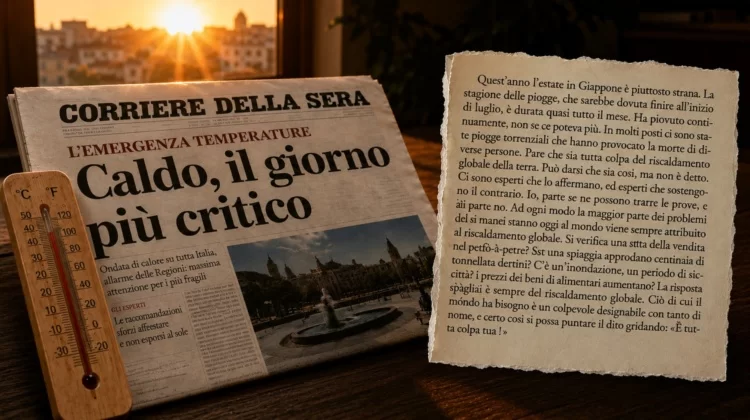 La frase di Murakami sul clima che oggi farebbe infuriare i fanatici green