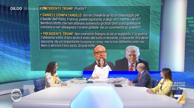 “Hello?”. Trump a sorpresa risponde a una telefonata di La7 (mentre è in riunione)