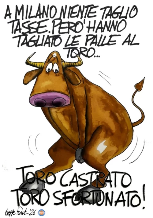 Milano senza attributi - Vignetta del 05/06/2026 - Sedute Satiriche di Beppe Fantin