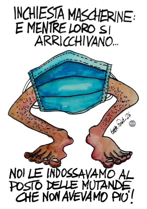 Il business della pandemia - Vignetta del 07/06/2026 - Sedute Satiriche di Beppe Fantin