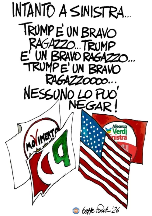 Compagno Donald - Vignetta del 27/06/2026 - Sedute Satiriche di Beppe Fantin