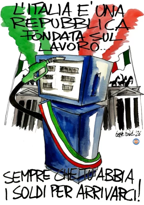 Il pieno della Repubblica - Vignetta del 04/06/2026 - Sedute Satiriche di Beppe Fantin