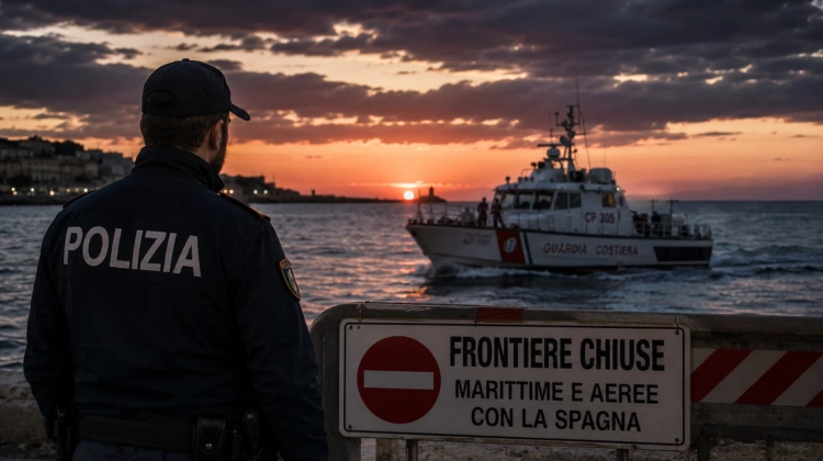 L’Italia sospende l’accordo Schengen con la Spagna