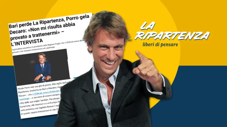 “Decaro voleva La Ripartenza a Bari? Non mi risulta abbia provato a trattenermi”