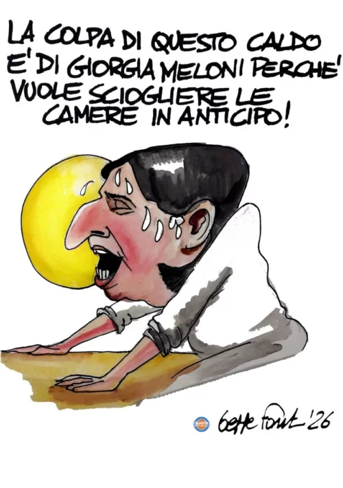 Sciogliere le Camere - Vignetta del 02/07/2026 - Sedute Satiriche di Beppe Fantin