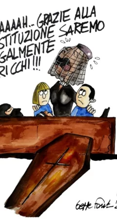 Sedute Satiriche di Beppe Fantin - Vignetta del 20/07/2026