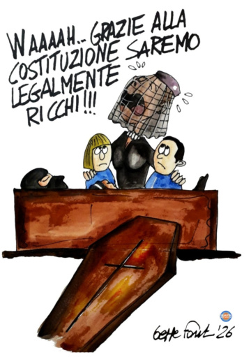 Sedute Satiriche di Beppe Fantin - Vignetta del 20/07/2026