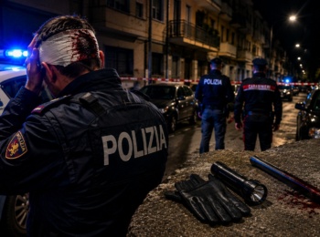 Poliziotto ferito a scandicci