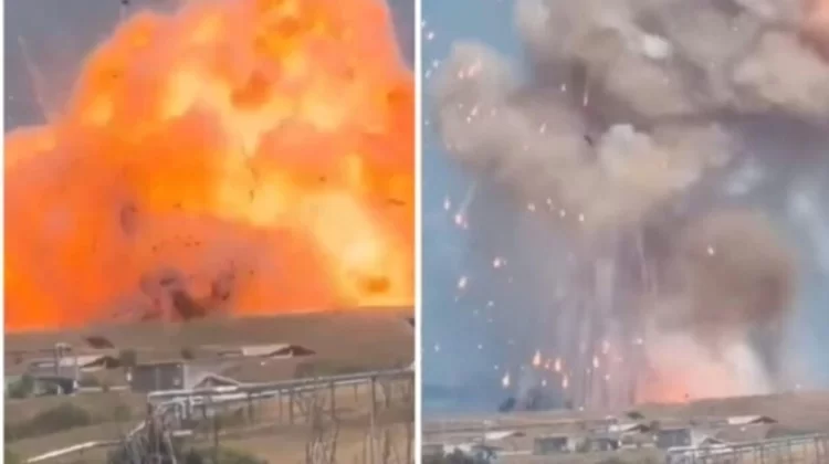Prima l’incendio, poi il botto: maxi esplosione alle porte di Roma