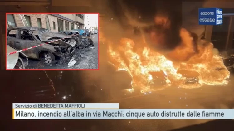 Milano, devastante rogo distrugge le auto: “Incendio partito da una batteria al litio”